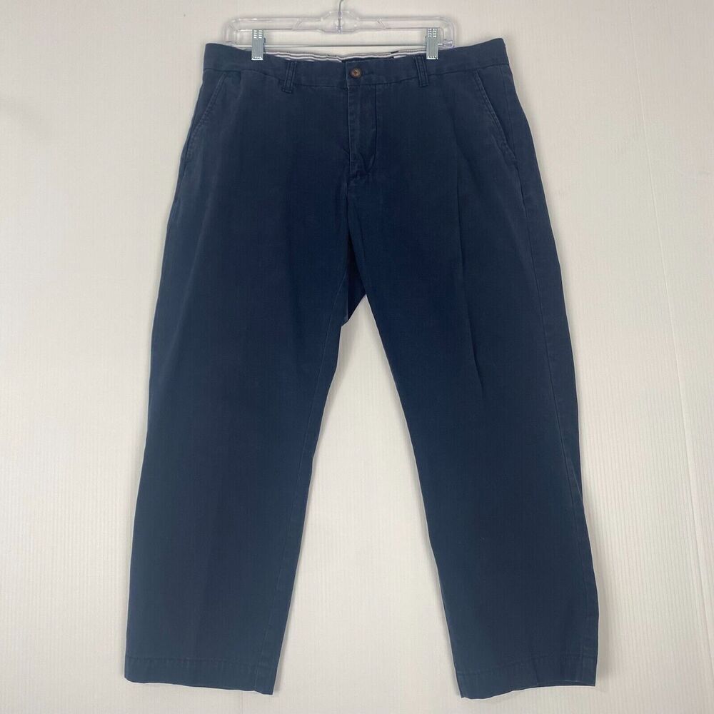 Tommy Hilfiger Mens Chino Pants Tailored Fit in Navy 36x24 see photos